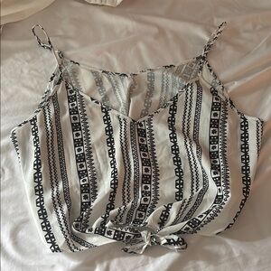 Stylish Black and White Women's Top